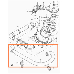 TUBO AIRE CALIENTE SUZUKI SAMURAI SJ413