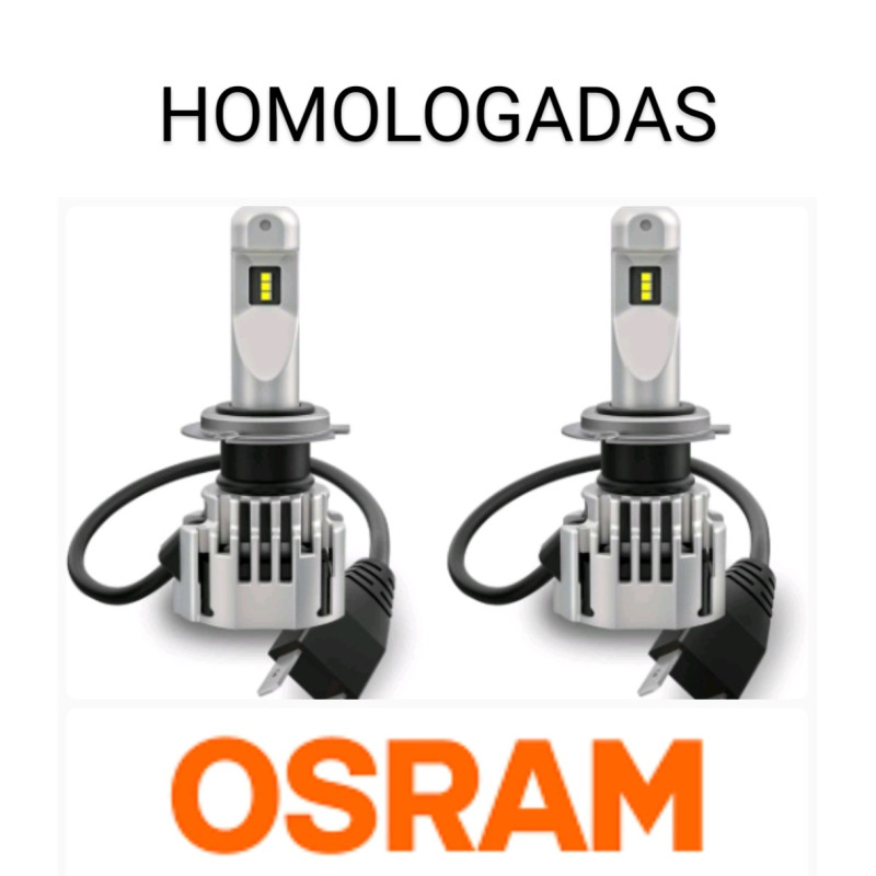 Bombillas H7 LED homologadas.