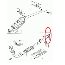JUNTA ESCAPE INTERMEDIA SUZUKI SAMURAI. Ref: SSM1675B