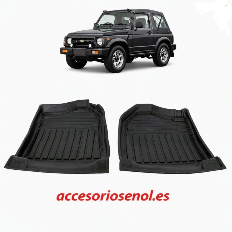 Alfombrillas cubeta goma para Suzuki Samurai SJ410 SJ413. Ref: SSIN796B