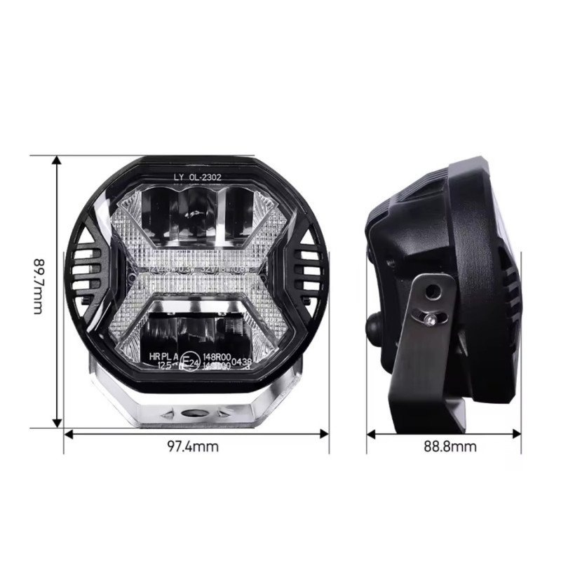Faro LED homologado largo alcance. Ref: UN7106